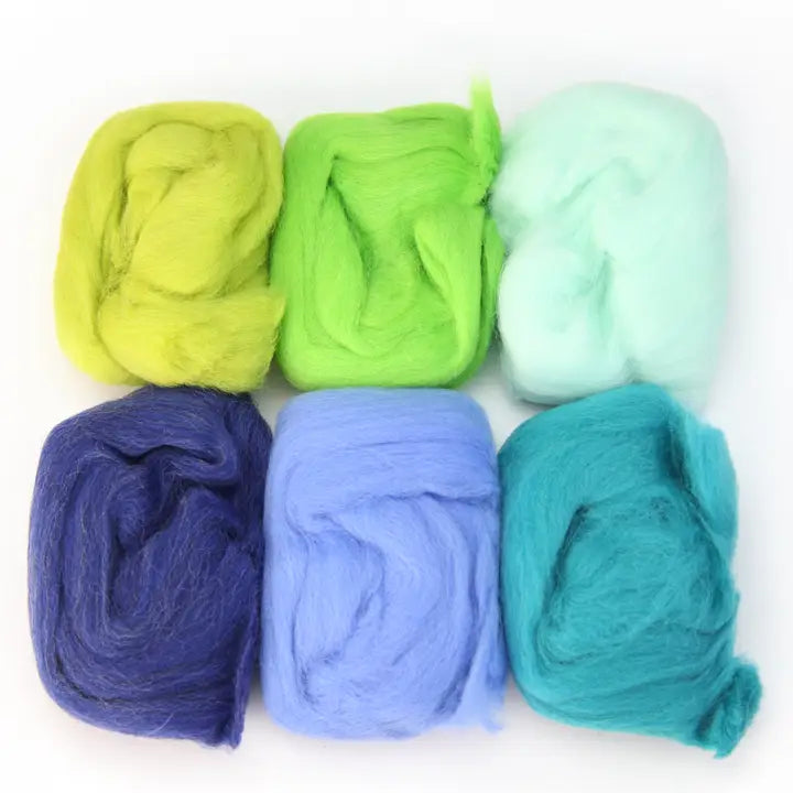 Felting - Spring - Color Wool Fiber For Needle Felting