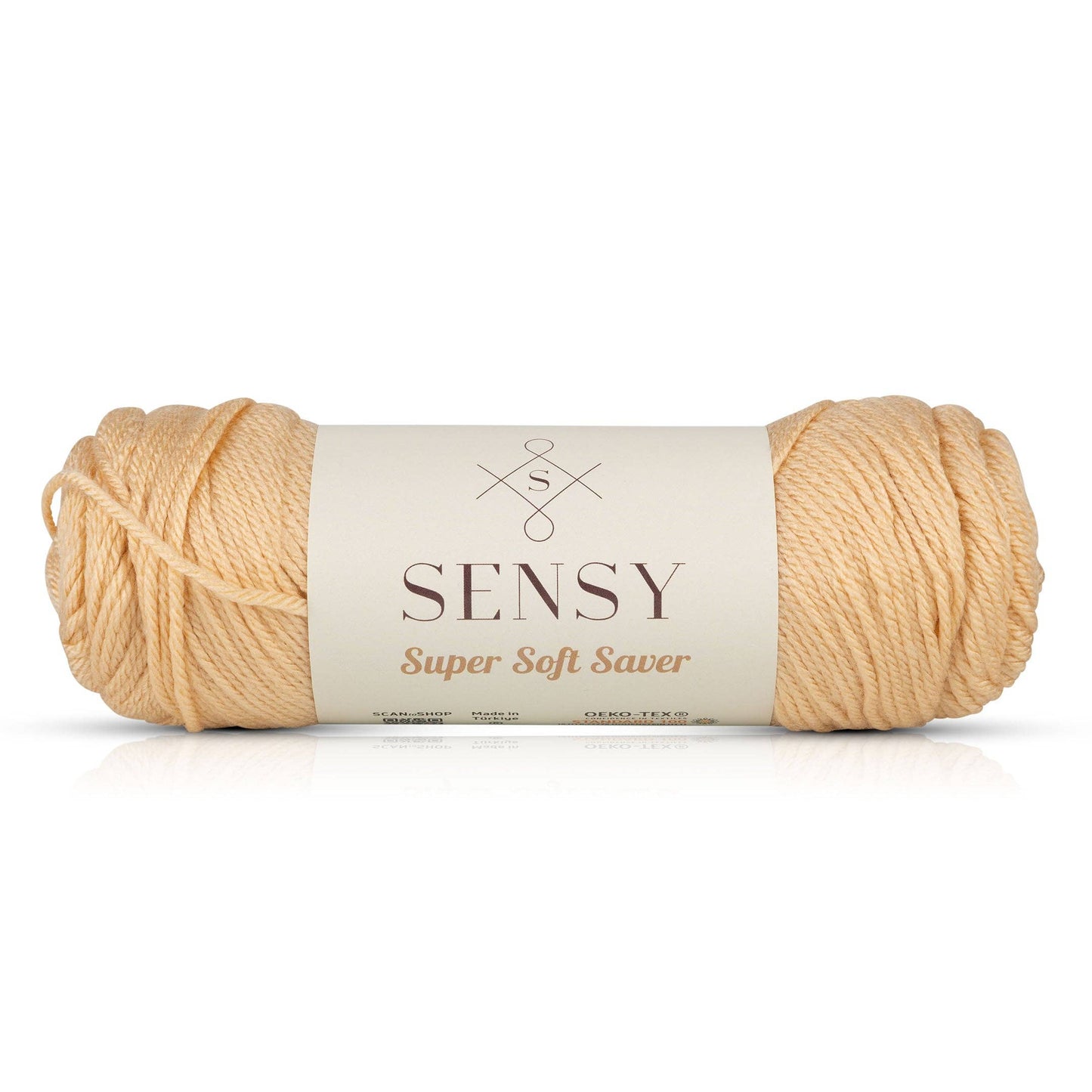 Yarn - Sensy Super Soft Saver Yarn, 3.5 oz, 190 Yards, Gauge 4 Medium: Creamy
