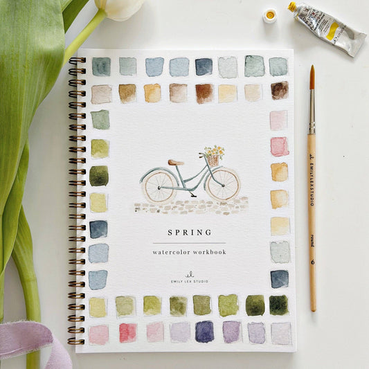 Workbook - Spring watercolor workbook