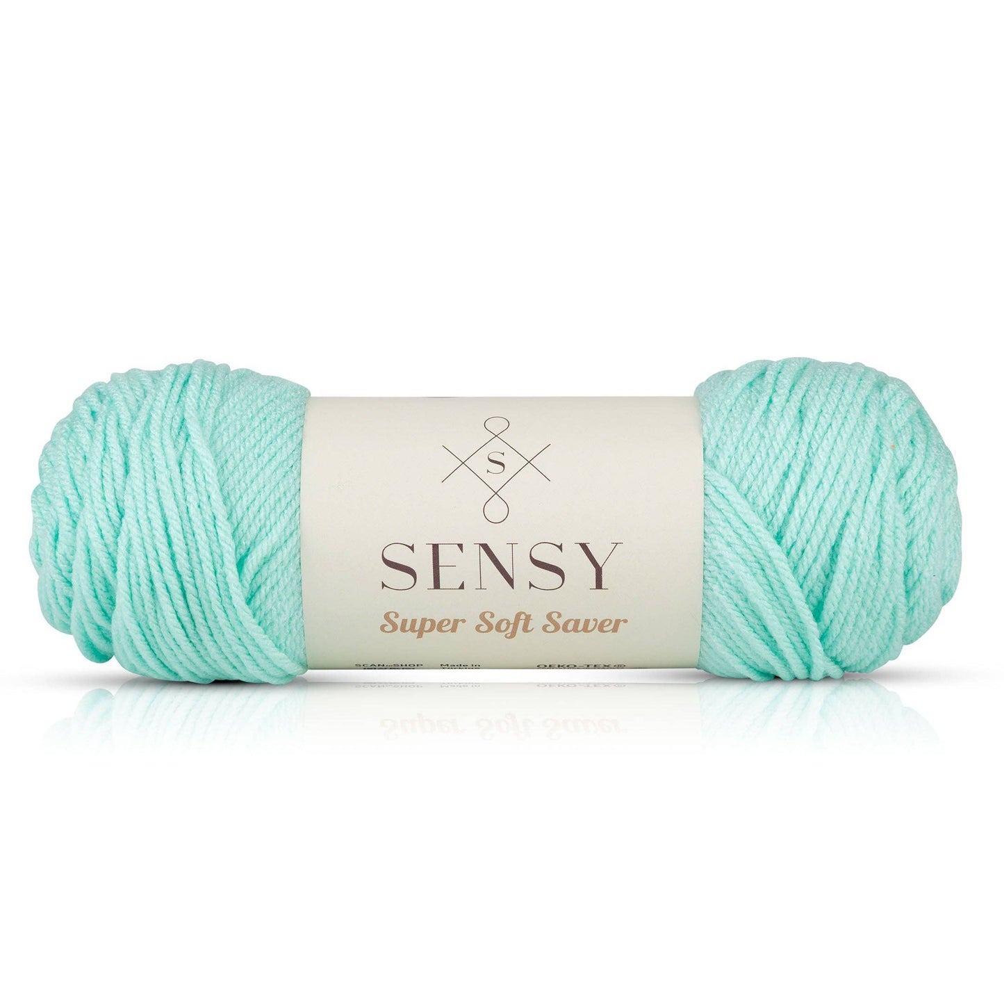 Yarn - Sensy Super Soft Saver Yarn, 3.5 oz, 190 Yards, Gauge 4 Medium: Minty