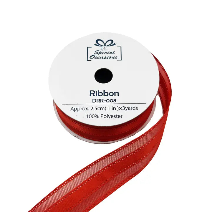 Ribbon - Lace Satin Ribbon 1"X 3 Yards