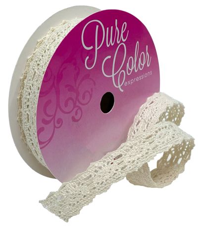 Ribbon - Morex Ribbon Crocheted Lace Lattice 5/8"X4yd