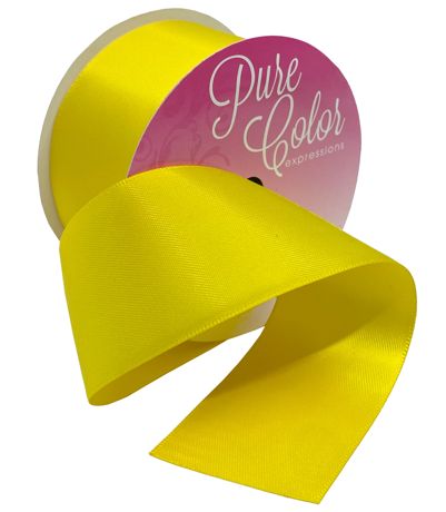 Ribbon - Morex Ribbon Double-Faced Satin Daffodil 1.5"X5yd