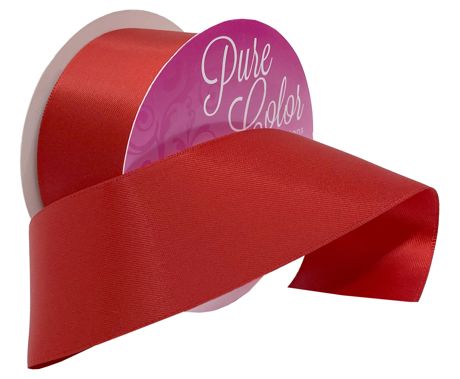 Ribbon - Morex Ribbon Double-Faced Satin Red 1.5"X5yd
