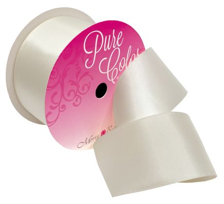 Ribbon - Morex Ribbon Double-Faced Satin Ivory 1.5"X5yd
