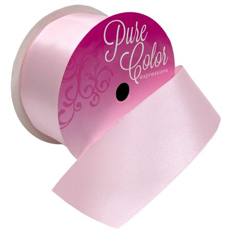 Ribbon - Morex Ribbon Double-Faced Satin Powder Pink 1.5"X5yd