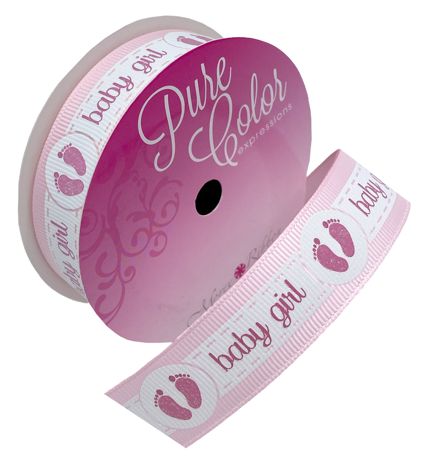 Ribbon - Morex Ribbon New Baby Girl 7/8"X3yd