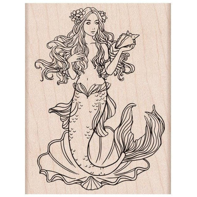 Stamp - Mermaid Wood Stamps