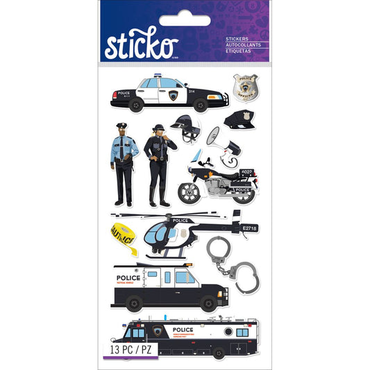 Stickers – Police Car 13 Stickers