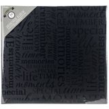 Album - Colorbok Post Bound Fabric Album 12"X12" - Memories Black
