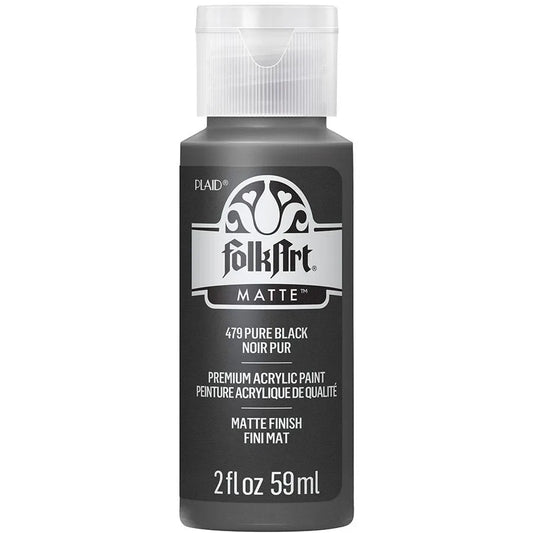 Paint - Acrylic - Matte Pure Black