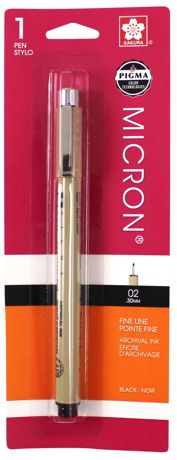 Pen - Sakura Pigma Micron Pen 02 .3mm