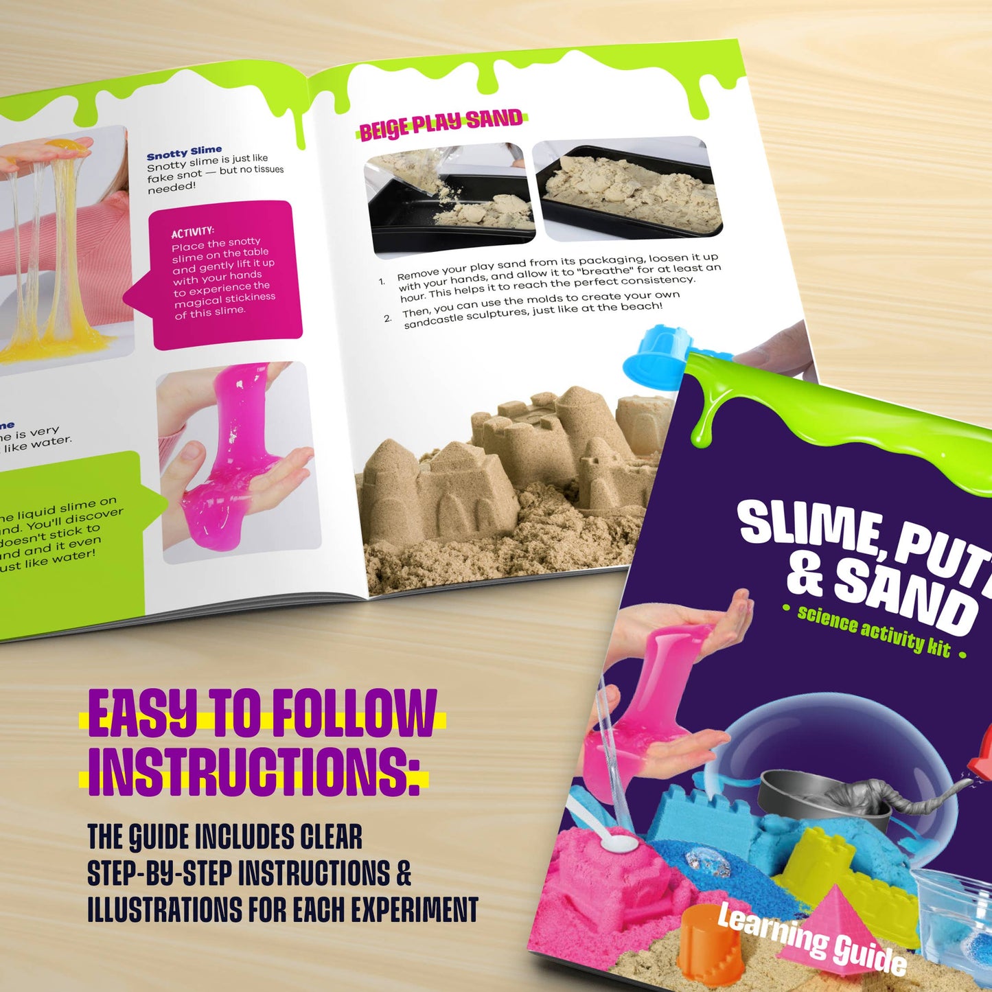 Crafting Kits - Slime, Putty & Sand Sensory Science Kit - Slime for Kids