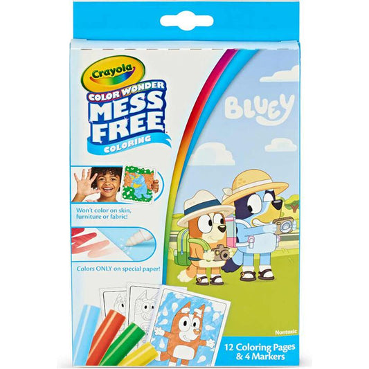 Coloring Book - Bluey Crayola Color Wonder Mini Box Set with Markers