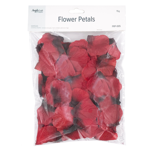 Flower - Fabric Petals 2" Red