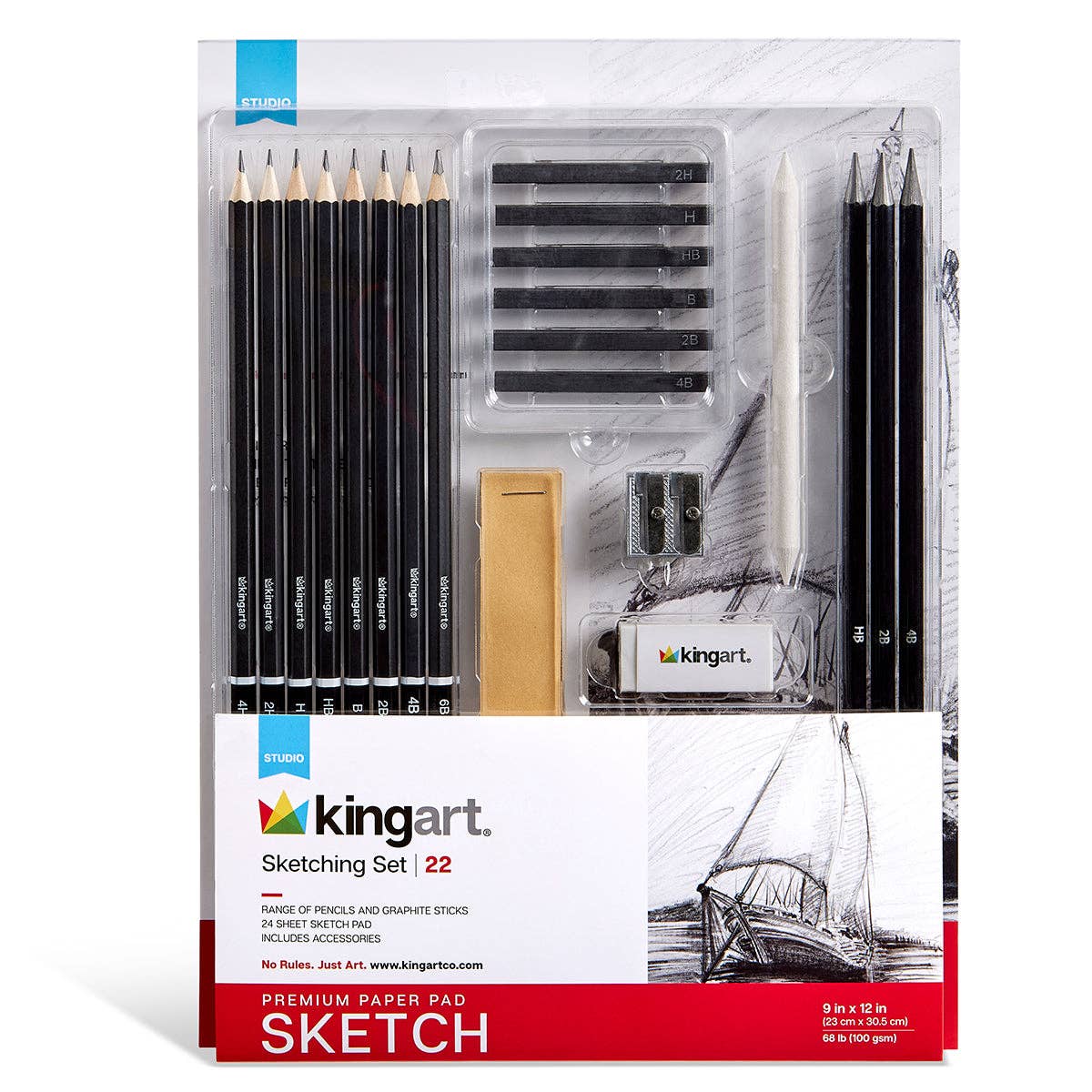 Sketch Kit - Sketching Essentials Set - 22 pcs