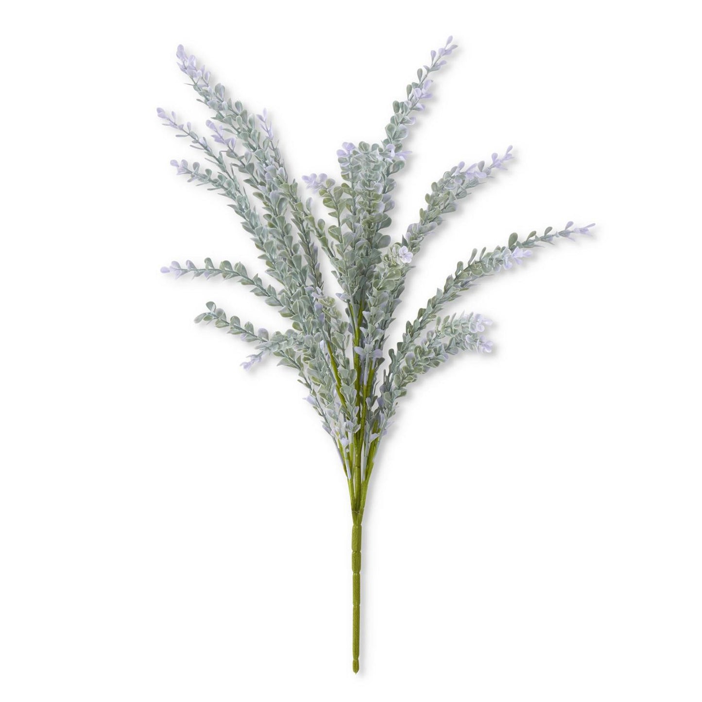 Flower - 23 Inch Soft Green w/Purple Real Touch Bush