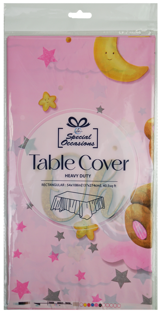 Table Cover - Rectangle "It's a Girl"  54x108in (137x274cm)