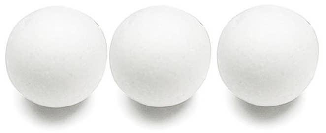 Foam Balls -  Assorted Sizes 1"-7", white: EB-005 3" (3-ct)