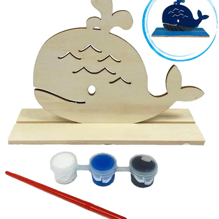 Paint Set - Wooden Painting Set Whale