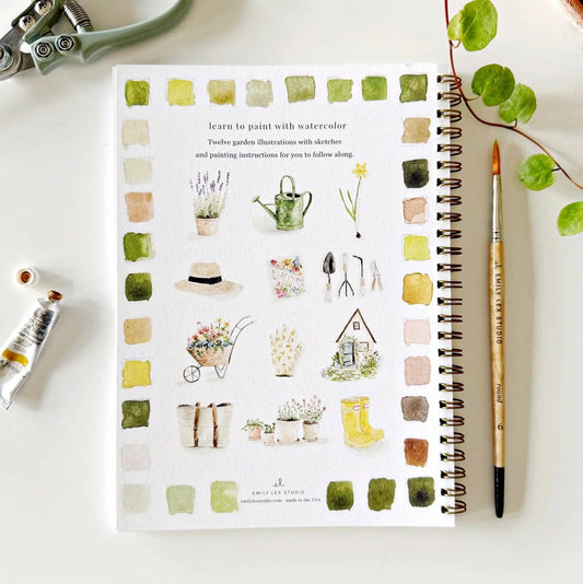 Workbook - Garden watercolor workbook