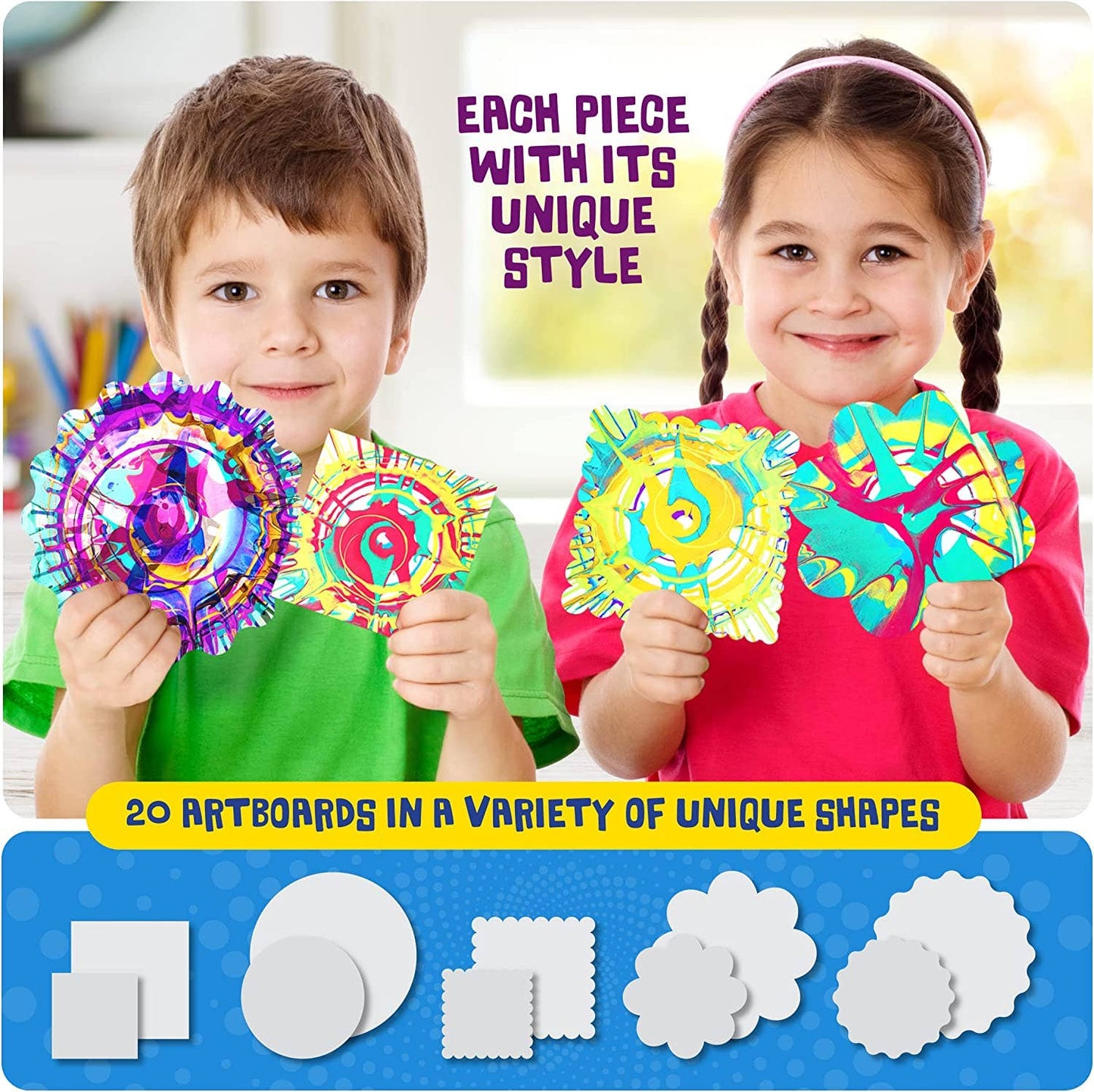 Crafting Kits - Spin Art Machine Kit - Paint Spiral Station Center