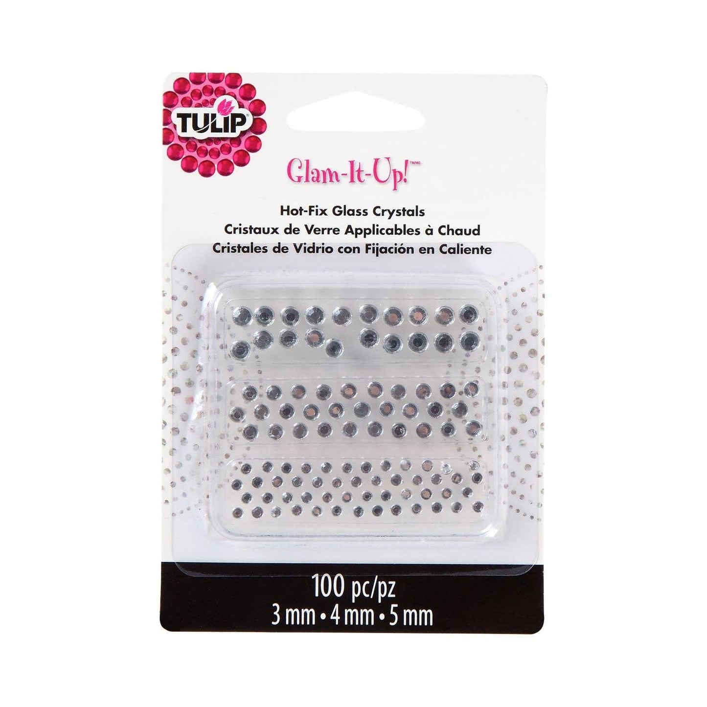 Crystals - Glam-It-Up! Hot-Fix Glass 100 Pack