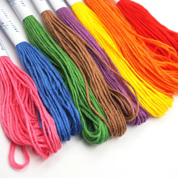 Thread - Primary Colored Embroidery Thread 8ct