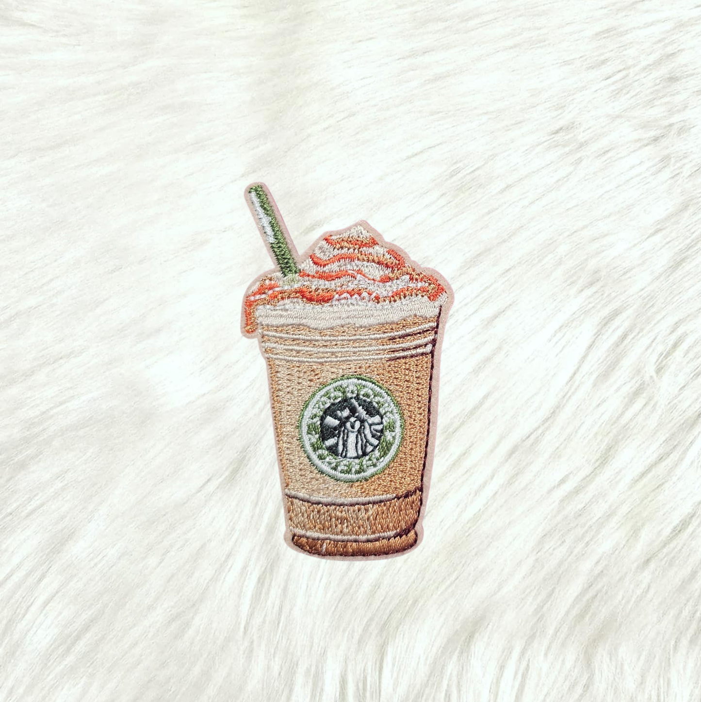 Patch - Coffee Latte Iron On Embroidery Patch