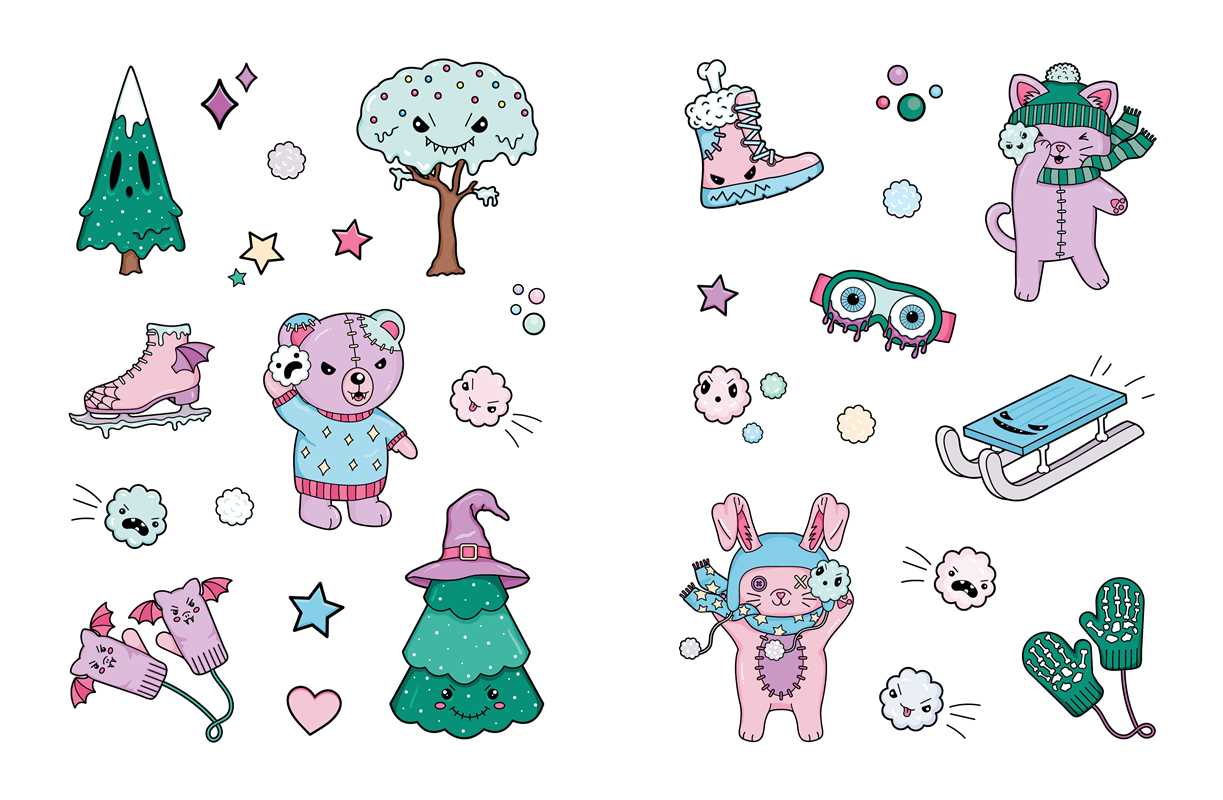 Book - Creepy Cute Sticker Book by: Paperback; 128 pages
