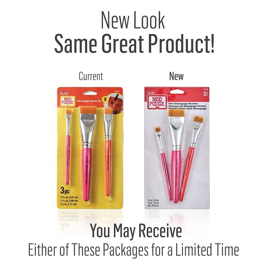 Brushes -  Firm Decoupage 3-Piece