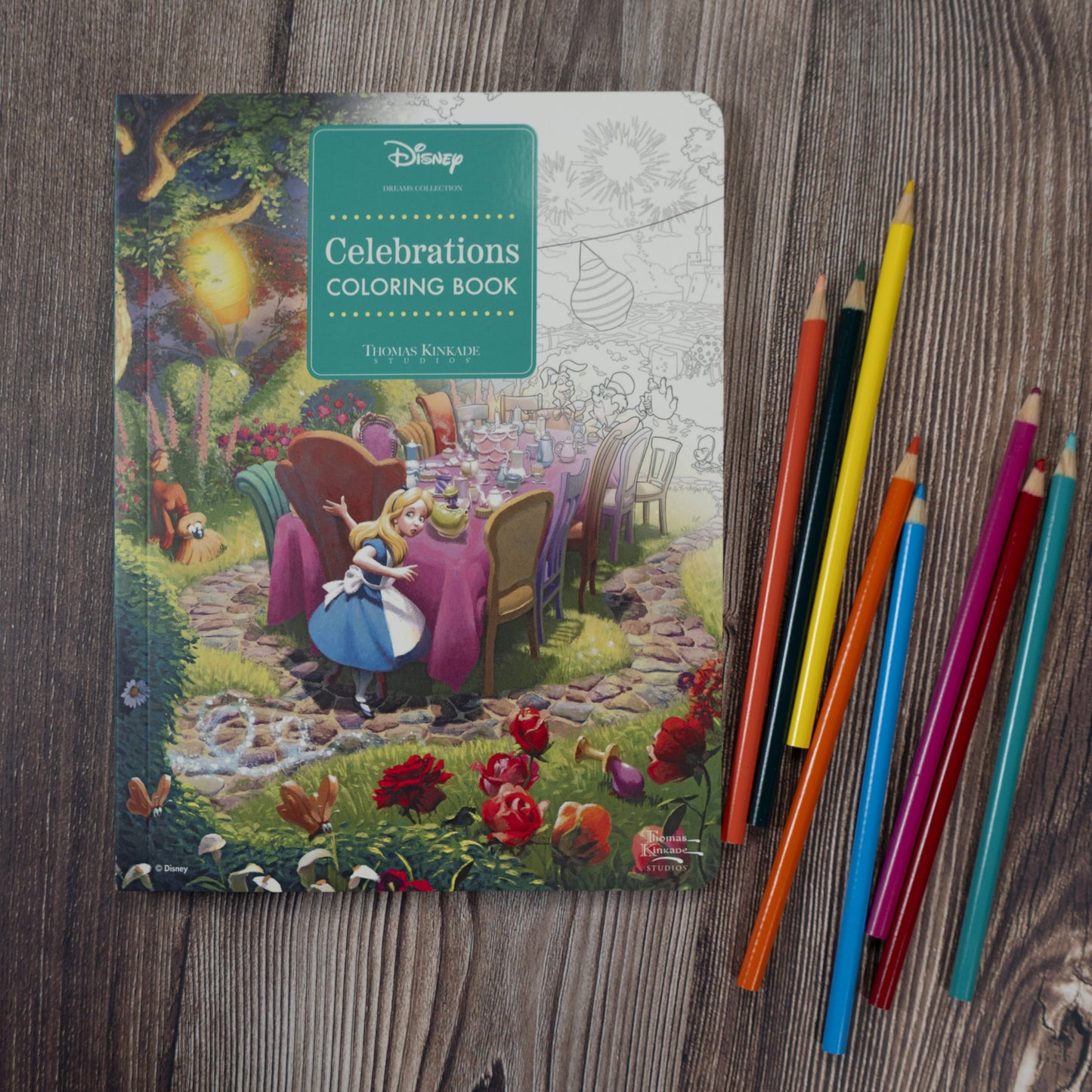 Coloring Book - Disney Dreams Collection Thomas Kinkade Studios Celebrations Coloring Book by Thomas Kinkade Studios: Paperback; 96 pages