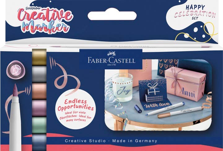 Markers - Metallic Brush Nib: Happy Celebration