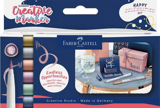 Markers - Metallic Brush Nib: Happy Celebration