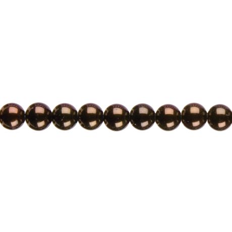 Beads - CousinDIY Jewelry Basics Glass Beads Brown Metallic Round 6mm 100/Pkg