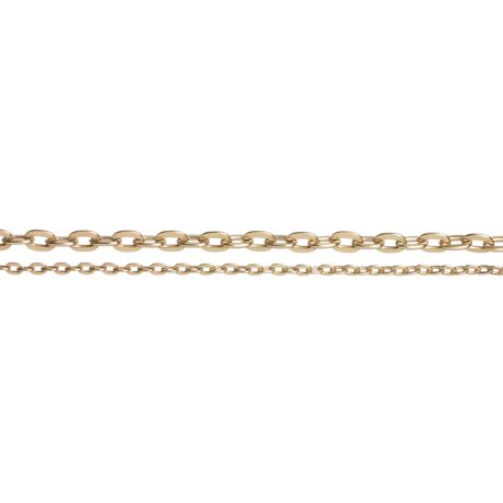Charms - CousinDIY Jewelry Basics Metal Chain 100" Antique Gold Small Oval