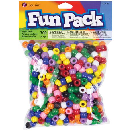 Beads - Acrylic Pony Beads Rainbow