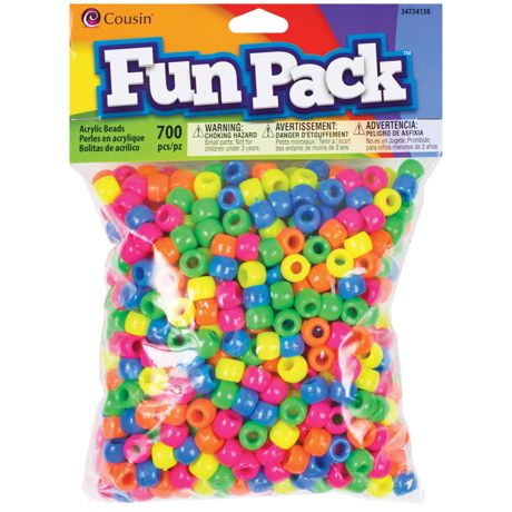 Beads - Acrylic Pony Beads Neon