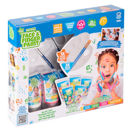 Paint - Natural Face & Finger Paint All in One Paint Set