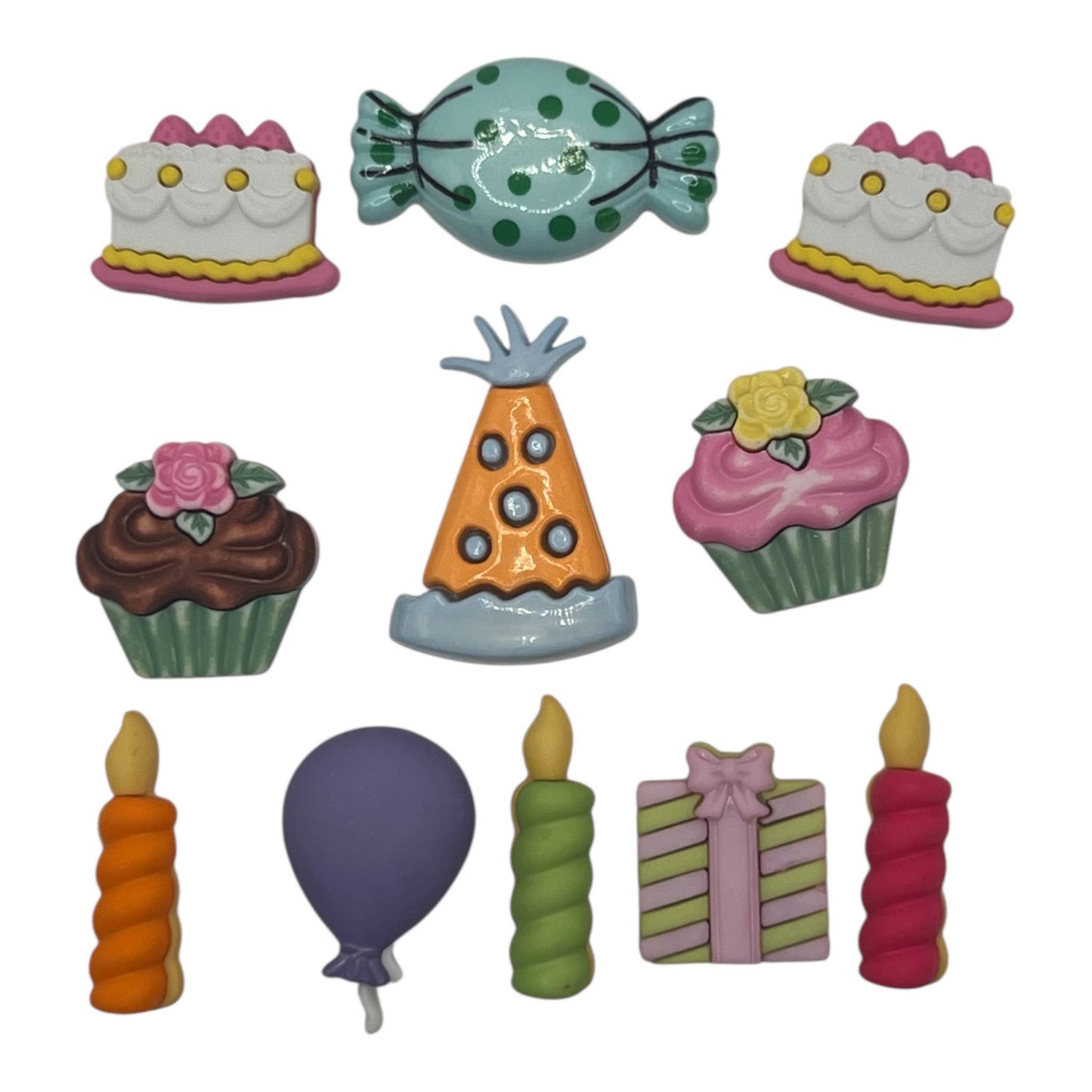 Buttons - Happy Birthday Craft & Sewing Button Assortment
