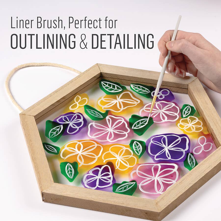 Paint Brush - Folkart Glass Painting Brush Set, 5-Piece