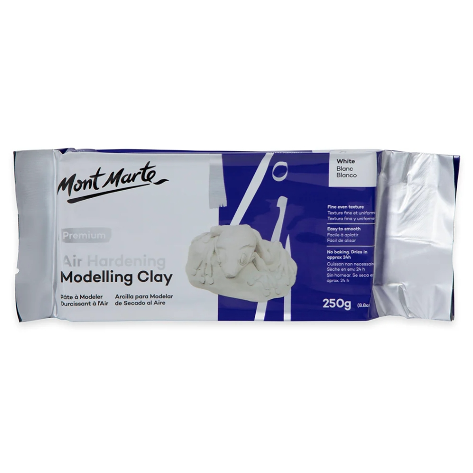 Clay - MM Air Hardening Modelling Clay 250g - White