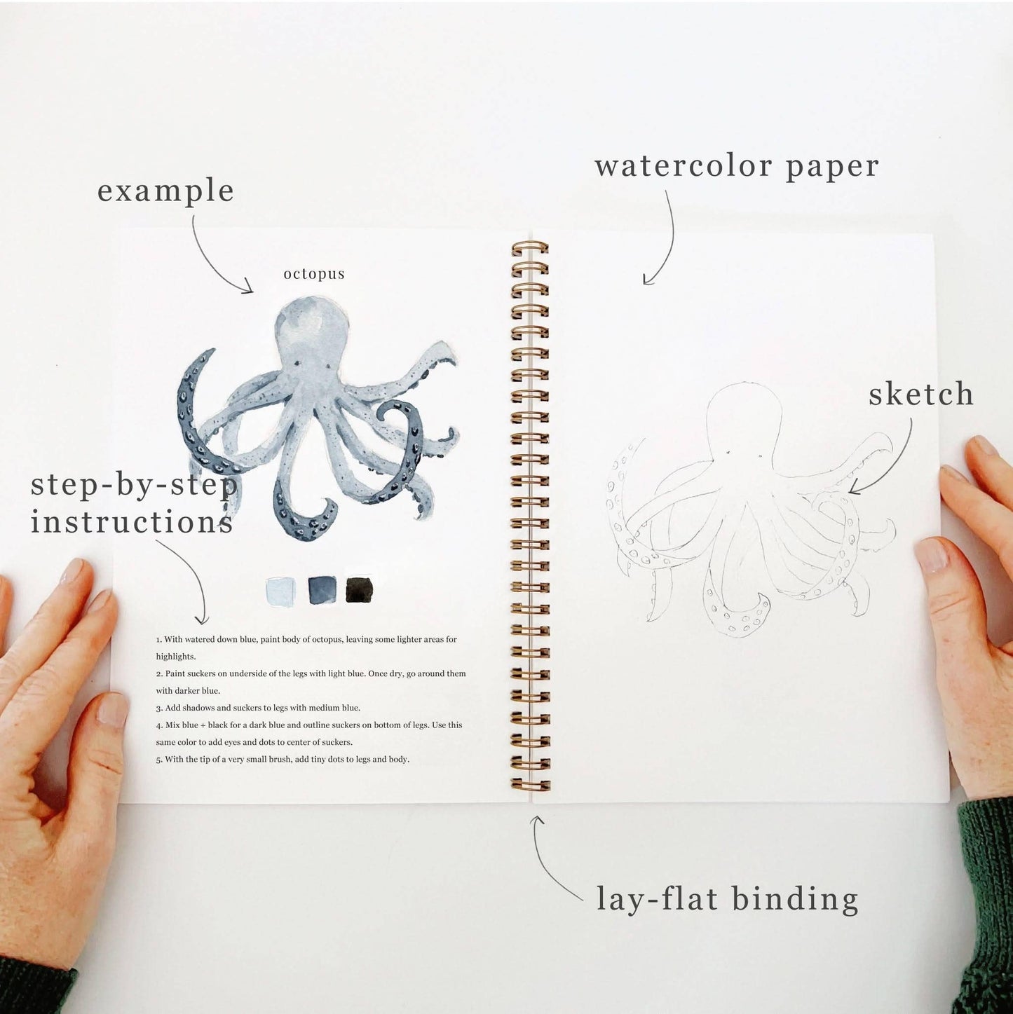 Workbook - Seaside watercolor workbook
