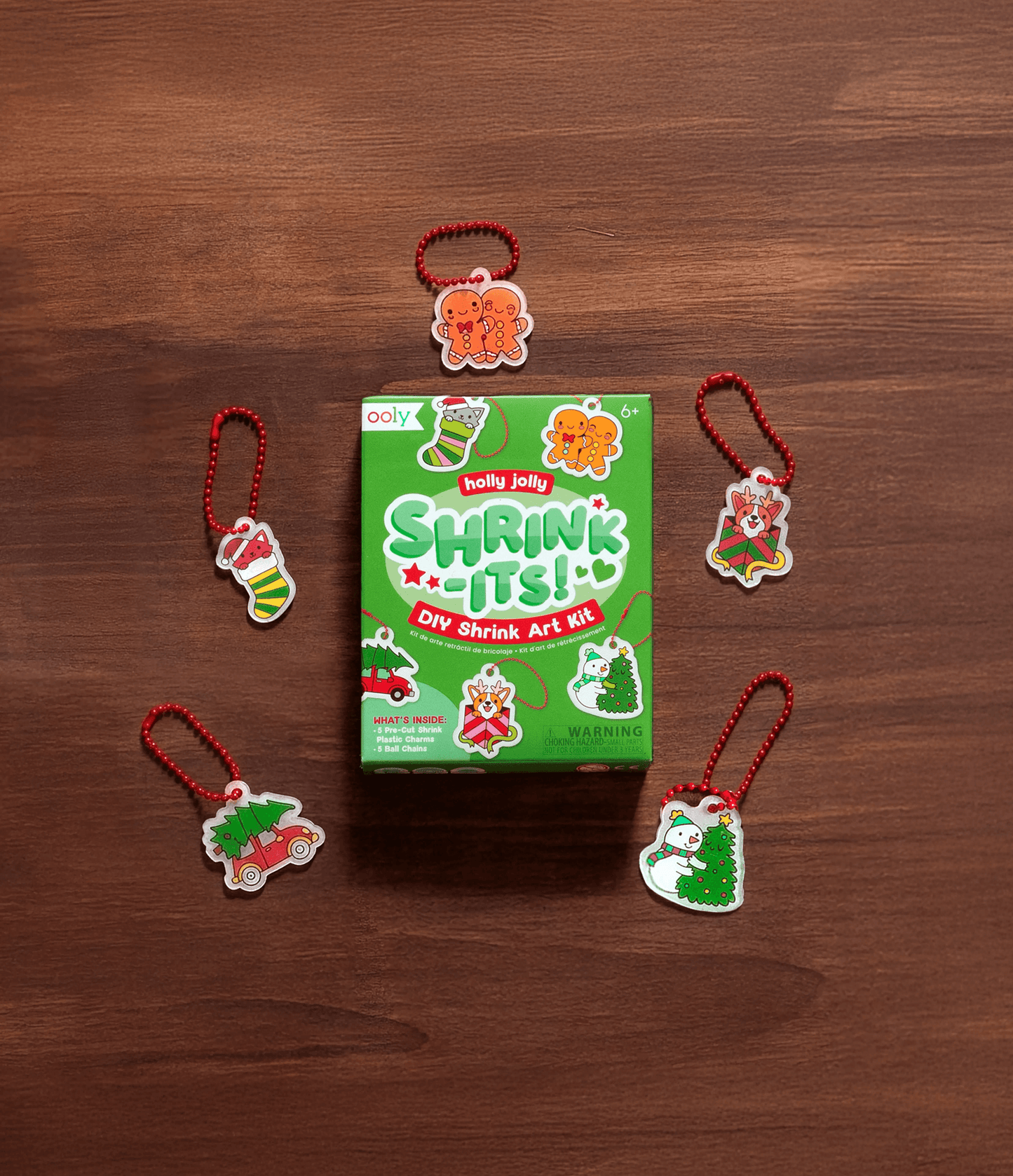 Shrink-Its! - Mini DIY Shrink Art Kit - Holly Jolly