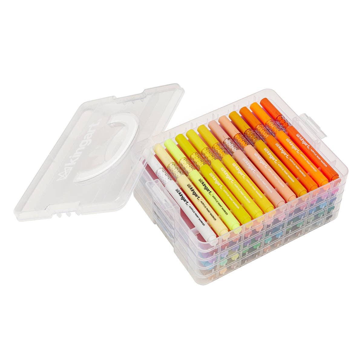 Markers - Acrylic Paint Markers Set – Includes Storage Case - 60 Colors