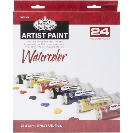 Paint - Royal & Langnickel® Watercolor Paints 21ml 24/Pkg