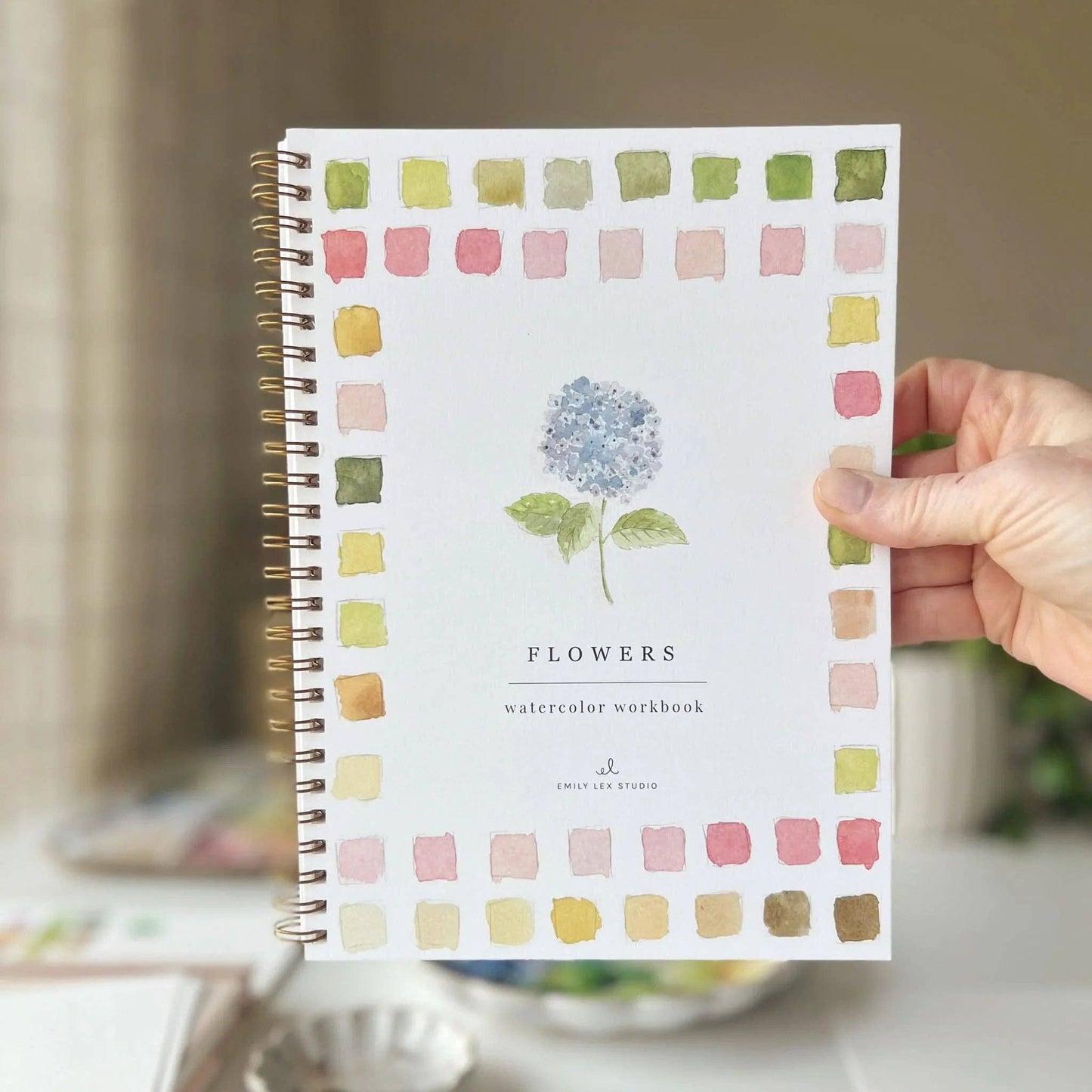 Workbook - Flowers watercolor workbook