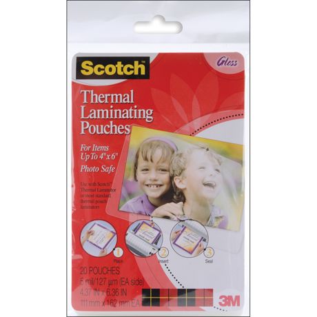 Laminator Pouches - Scotch Thermal 4x6
