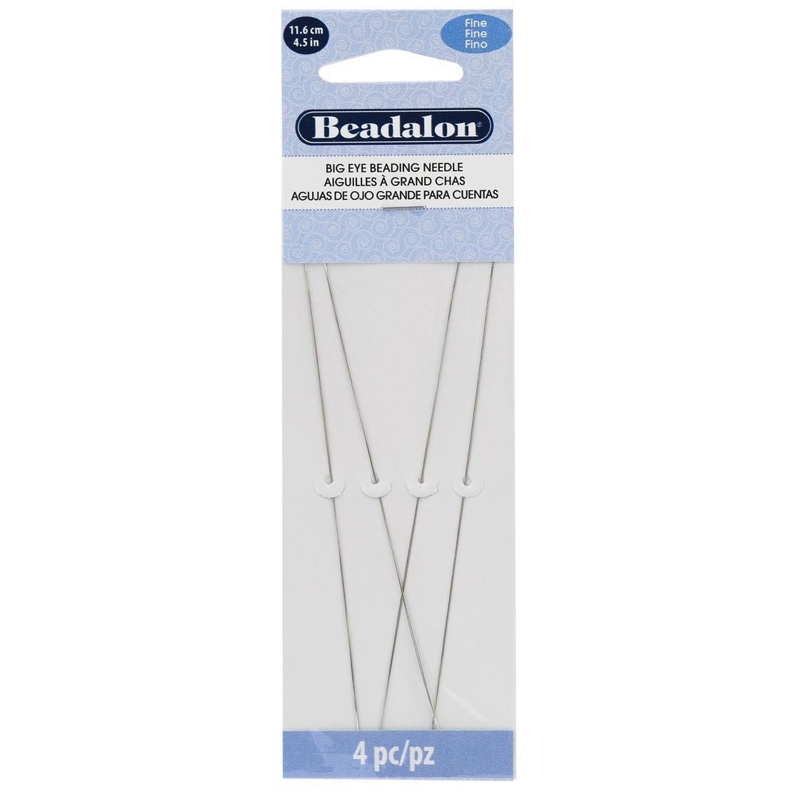 Jewelry - Beadalon Big Eye Beading Needles 4/Pkg 4.5"