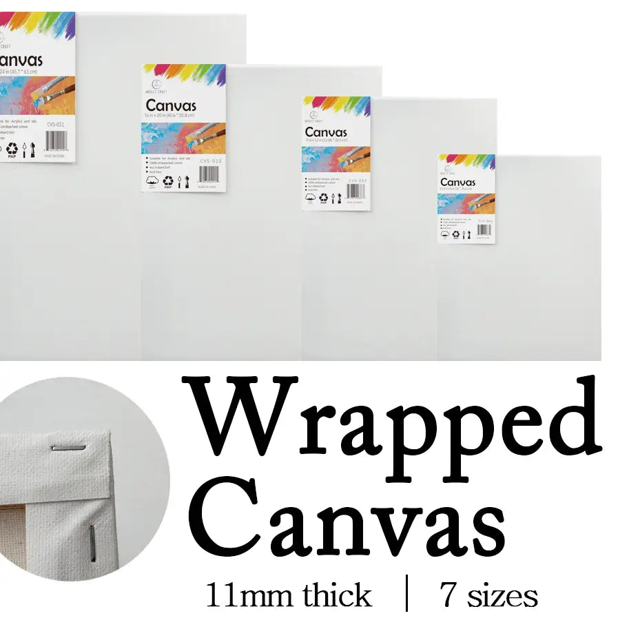 Canvas - Wrapped White 1-ct (Size Options Available)